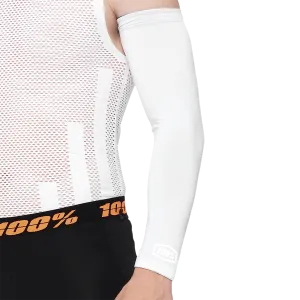 100% Exceeda Arm Sleeves - White - Medium 40055-00006