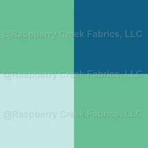 2” plaid gingham check in navy blue, Kelly green and light blue