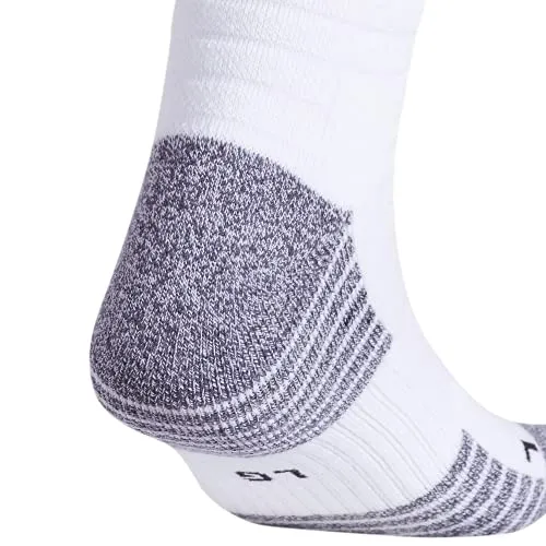 adidas unisex-adult 5-Star Team Cushioned Crew Socks (1-Pair), White/Black , Medium