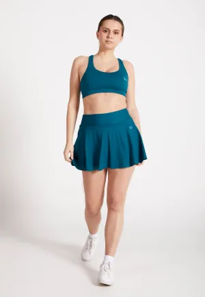 Advantage tennis skirt / skort with ball holder, petrol green