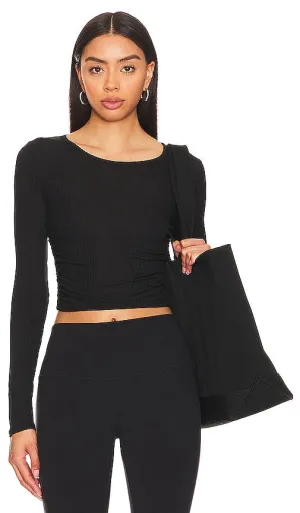 alo Gather Long Sleeve in Black
