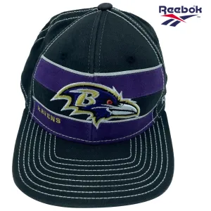 Baltimore Ravens Reebok NFL Football Dual Threat Stretch Fit Cap Hat L/XL