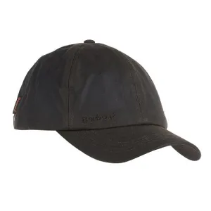 Barbour Wax Sports Cap in Olive