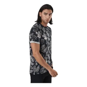 Beach Ss Tee Aop Ltn Orange