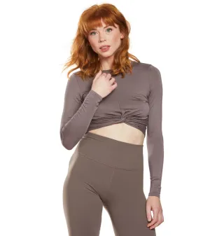 Beyond Yoga Crossroads Reversible Cropped After Yoga Pullover