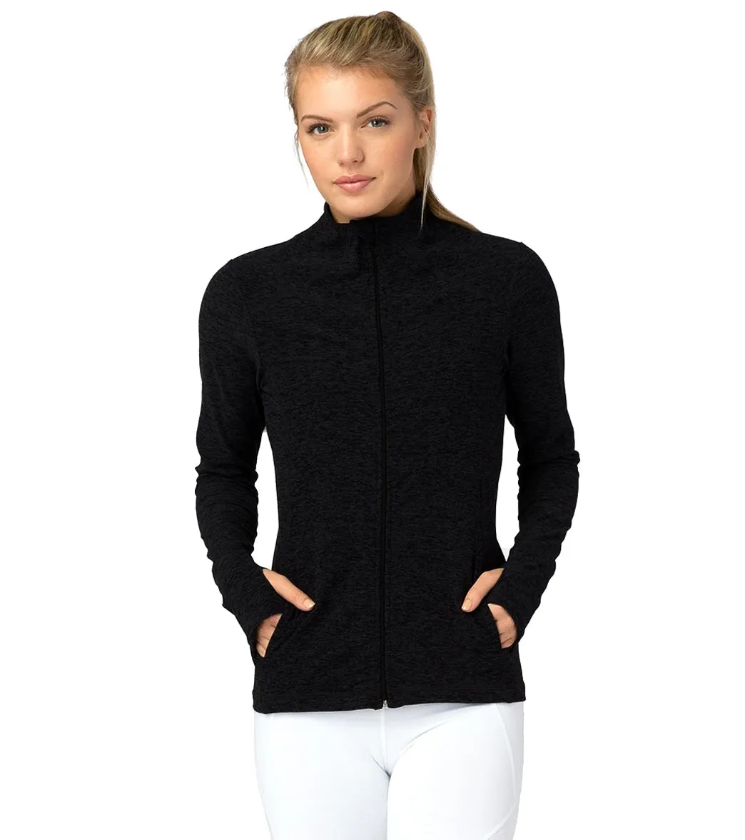 Beyond Yoga Spacedye Fitted Mock Neck Jacket