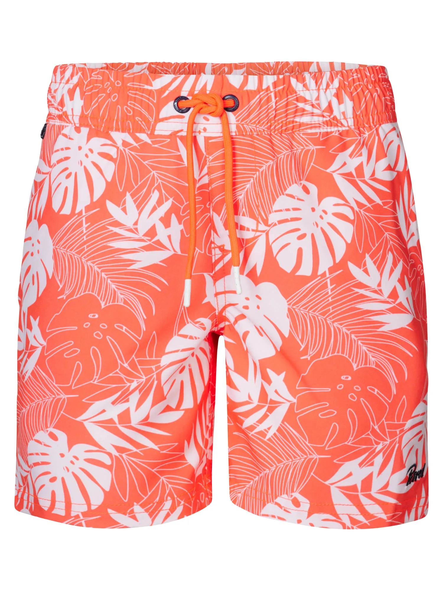 Botanical-print swimming shorts