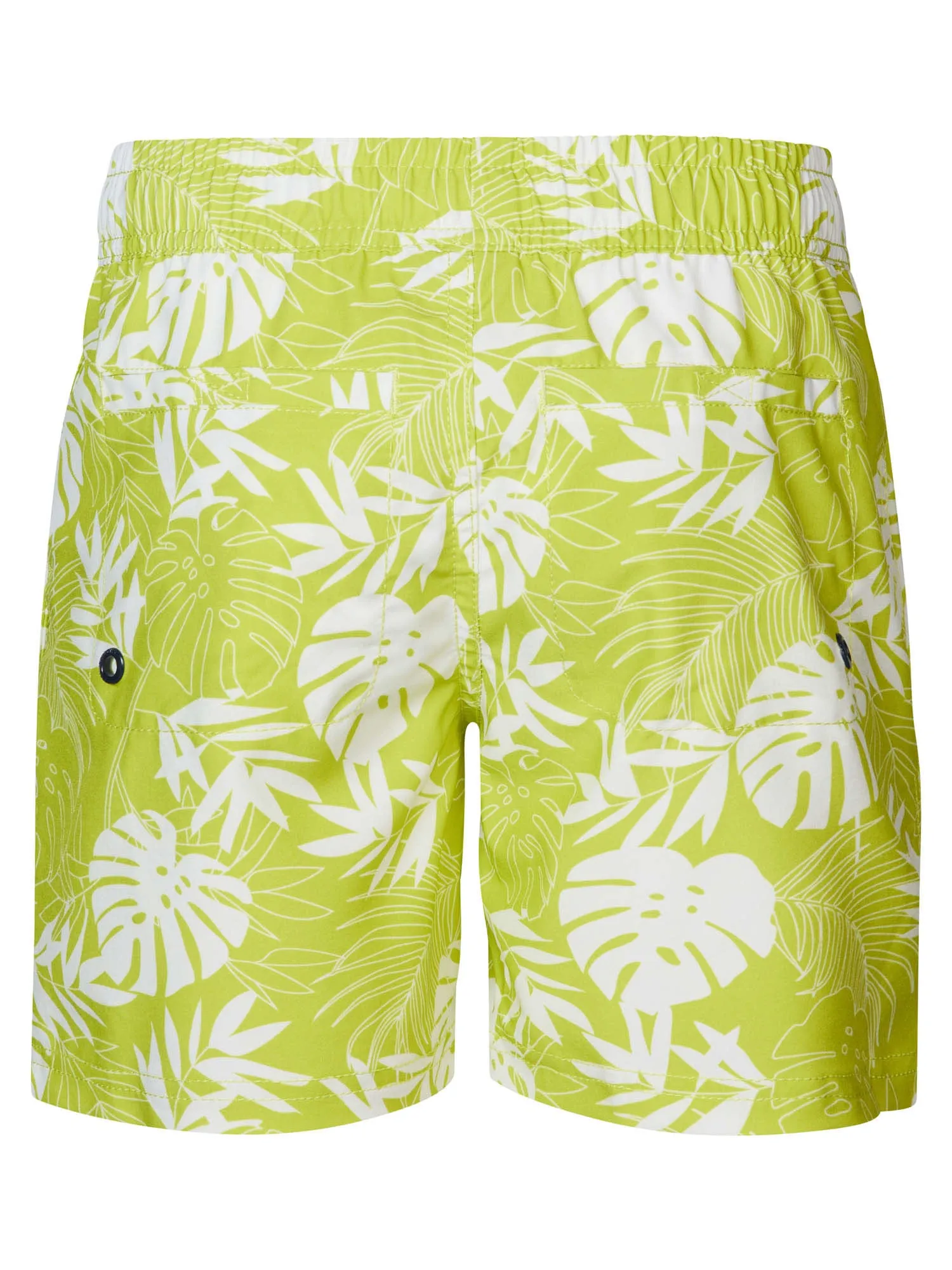 Botanical-print swimming shorts
