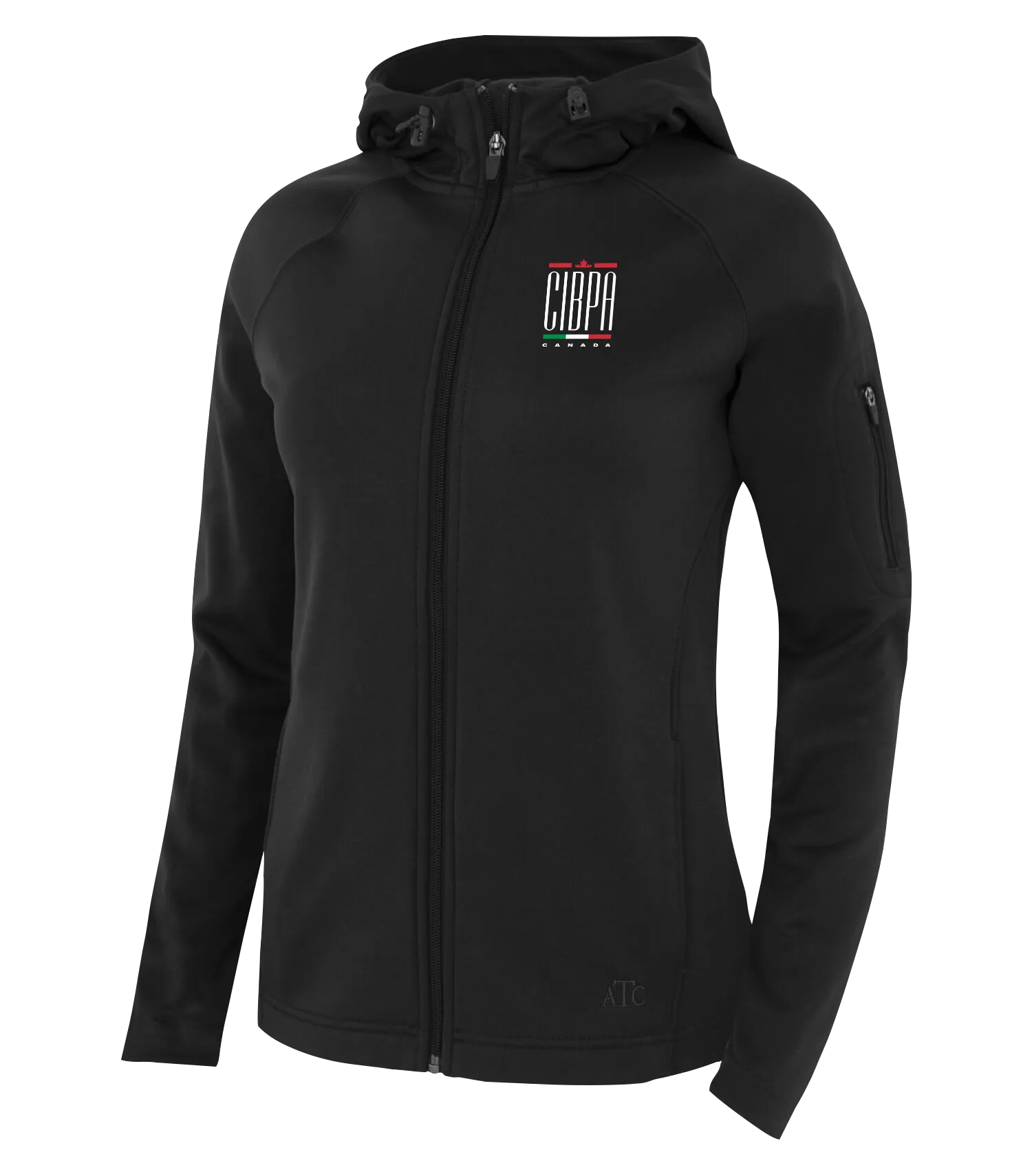 CIBPA Canada Ladies Hooded Yoga jacket with Embroidered Logo