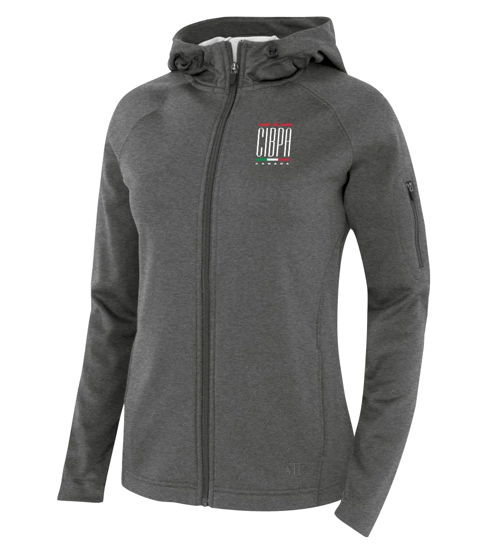 CIBPA Canada Ladies Hooded Yoga jacket with Embroidered Logo