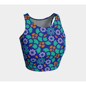 Cobalt Oasis Athletic Crop Top
