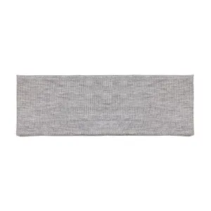 Cotton Headband in Ribbed Heather Grey