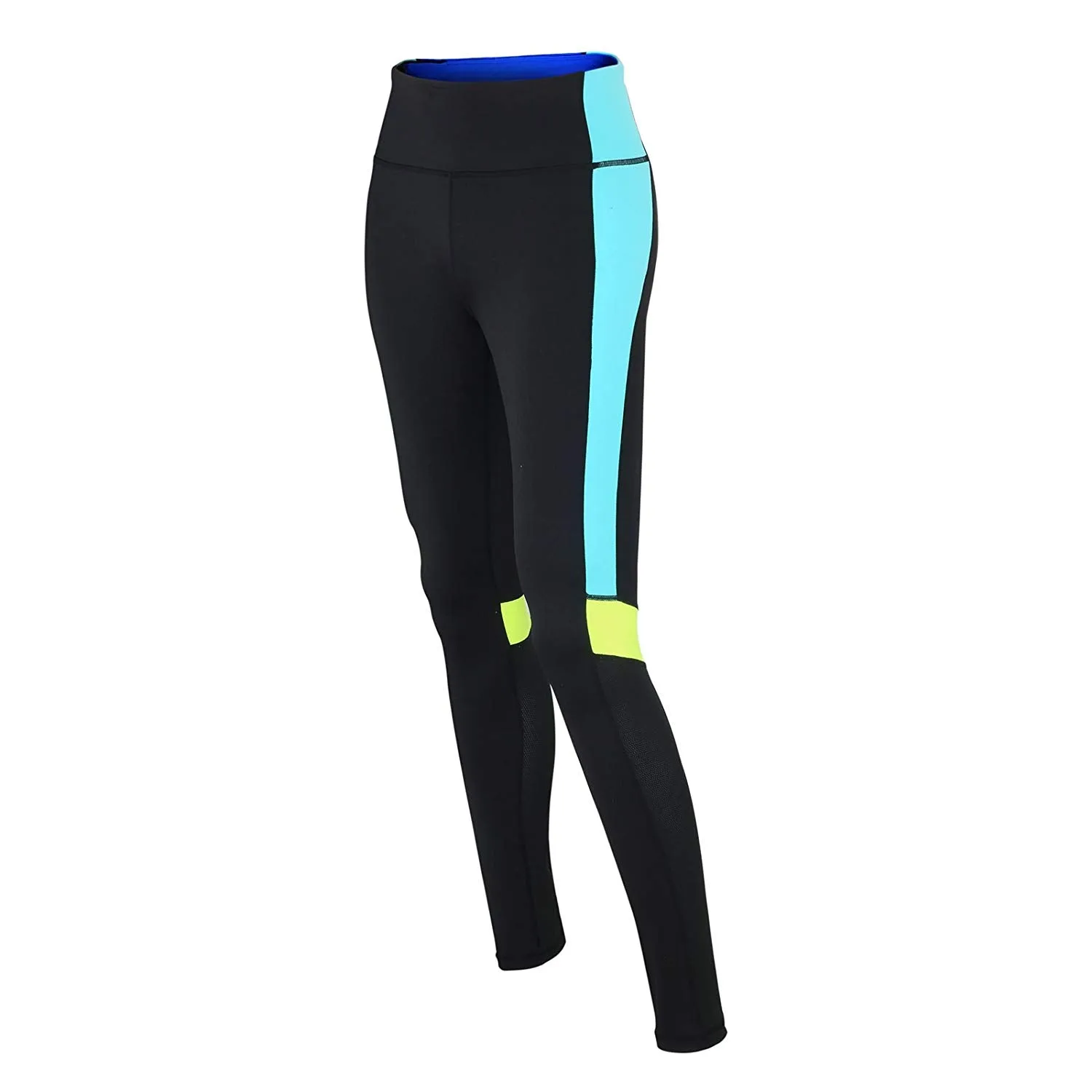 Damen Fitnesshose / Laufhose Lang Schwarz-Neon Red Decoct Setprodukt