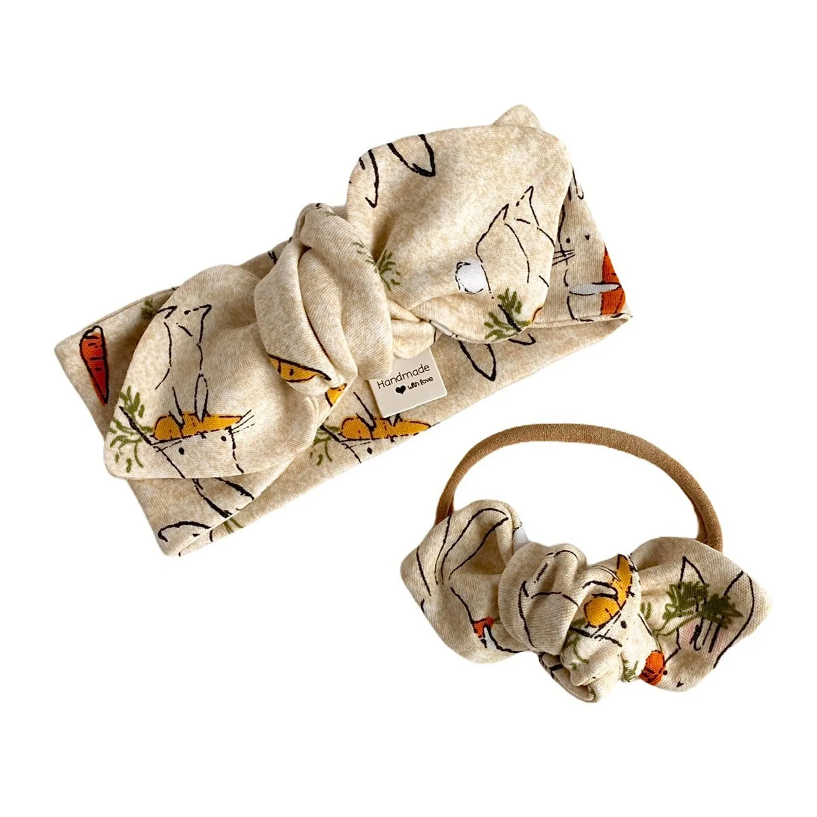 Easter Bunnies with Carrots Headbands