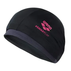 Fabric swimming cap Arena Smartcap long pile black/pink black pink