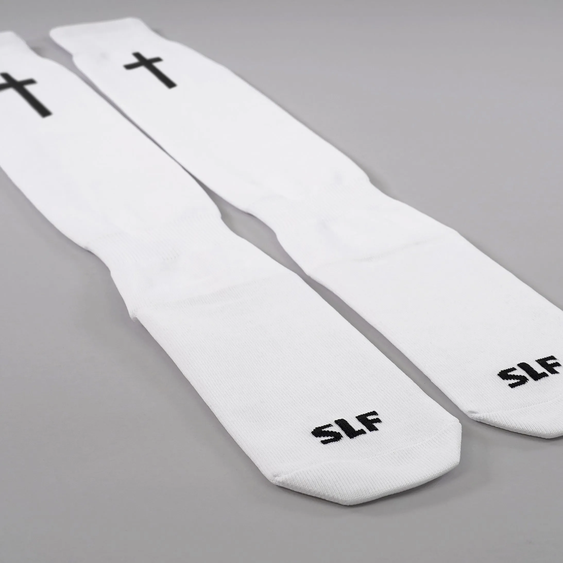 Faith Cross Long Scrunchie Socks