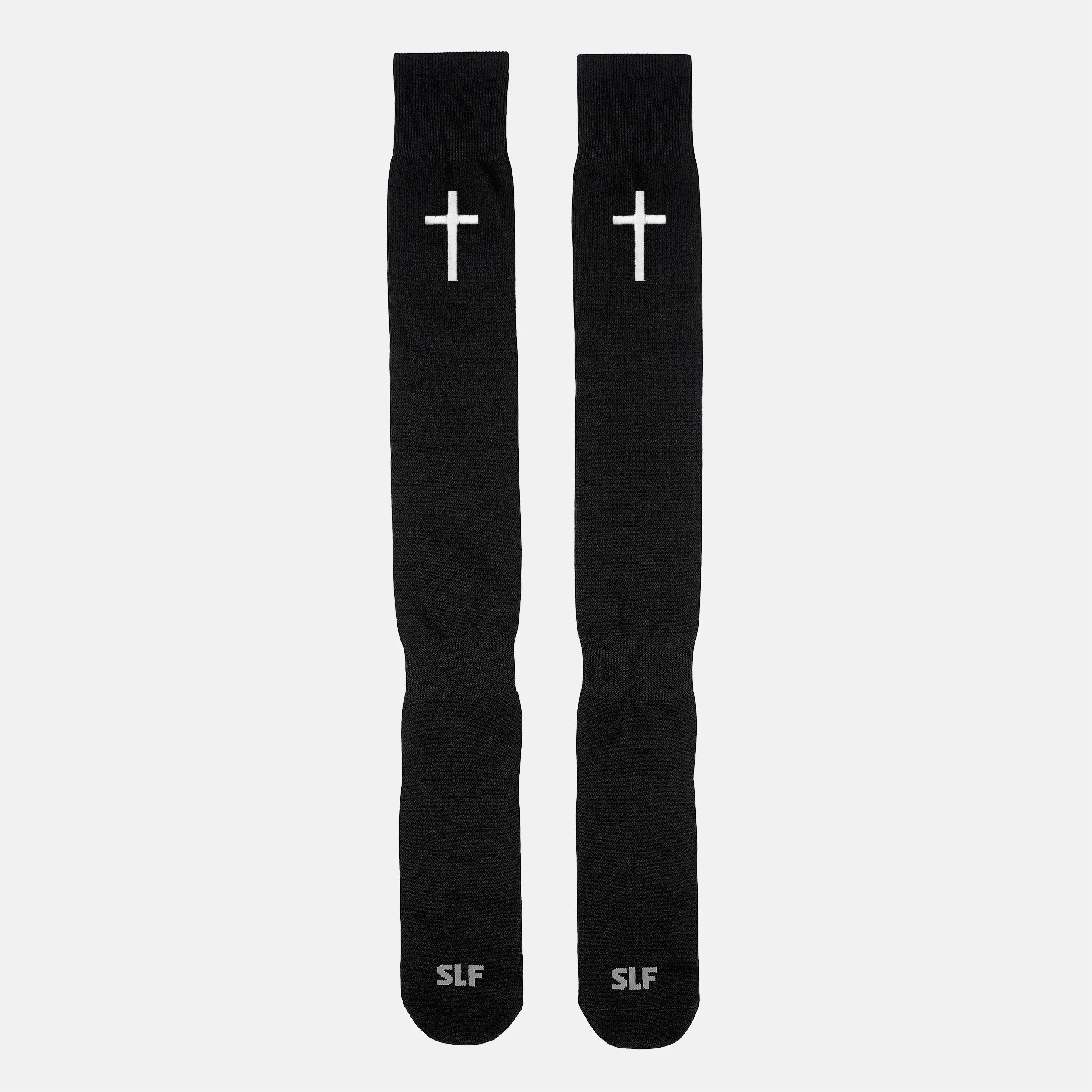 Faith Cross Long Scrunchie Socks