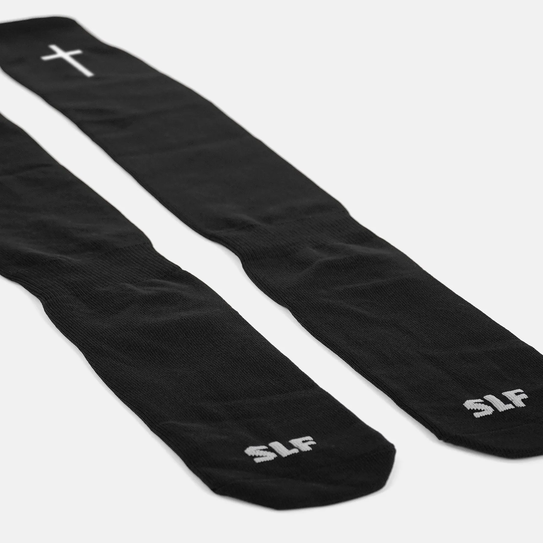 Faith Cross Long Scrunchie Socks