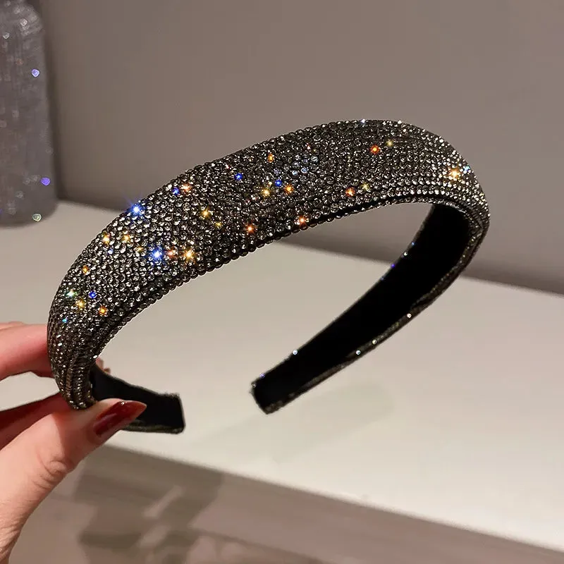 FYUAN Glamour: Shiny Full Rhinestone Headbands - Sophisticated Accessory for Every Woman