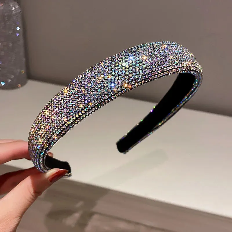 FYUAN Glamour: Shiny Full Rhinestone Headbands - Sophisticated Accessory for Every Woman