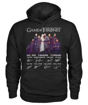 Game Of Throne Autograph 8 Years Anniversary T-Shirtr Hoodie