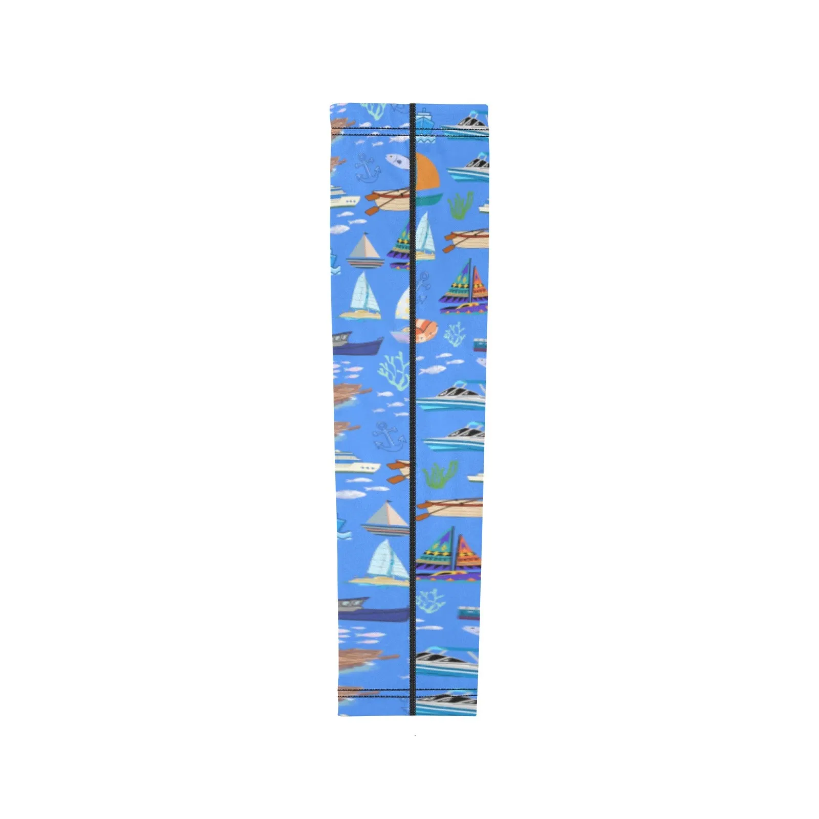 Graphic Nautical Blue Weather Protection Arm Sleeves  (FWS)