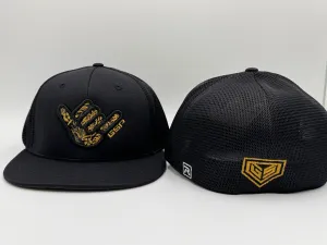 GS Sports Shaka Floral PTS20M Hat - Blackout with Metallic Gold