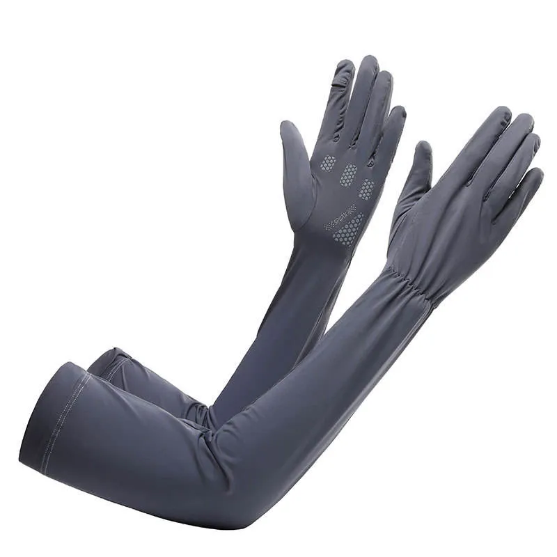 Ice Silk UV Protection Long Sleeve Golf Gloves