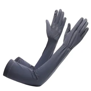 Ice Silk UV Protection Long Sleeve Golf Gloves