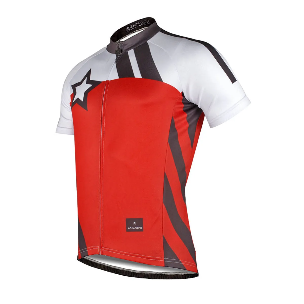 ILPALADINO Cycling Jersey for Men in Summer Breathable Red Bike Shirt Outdoor Exercise Bicycling Summer Pro Cycle Clothing Racing Apparel Outdoor Sports Leisure Biking Shirts NO.743