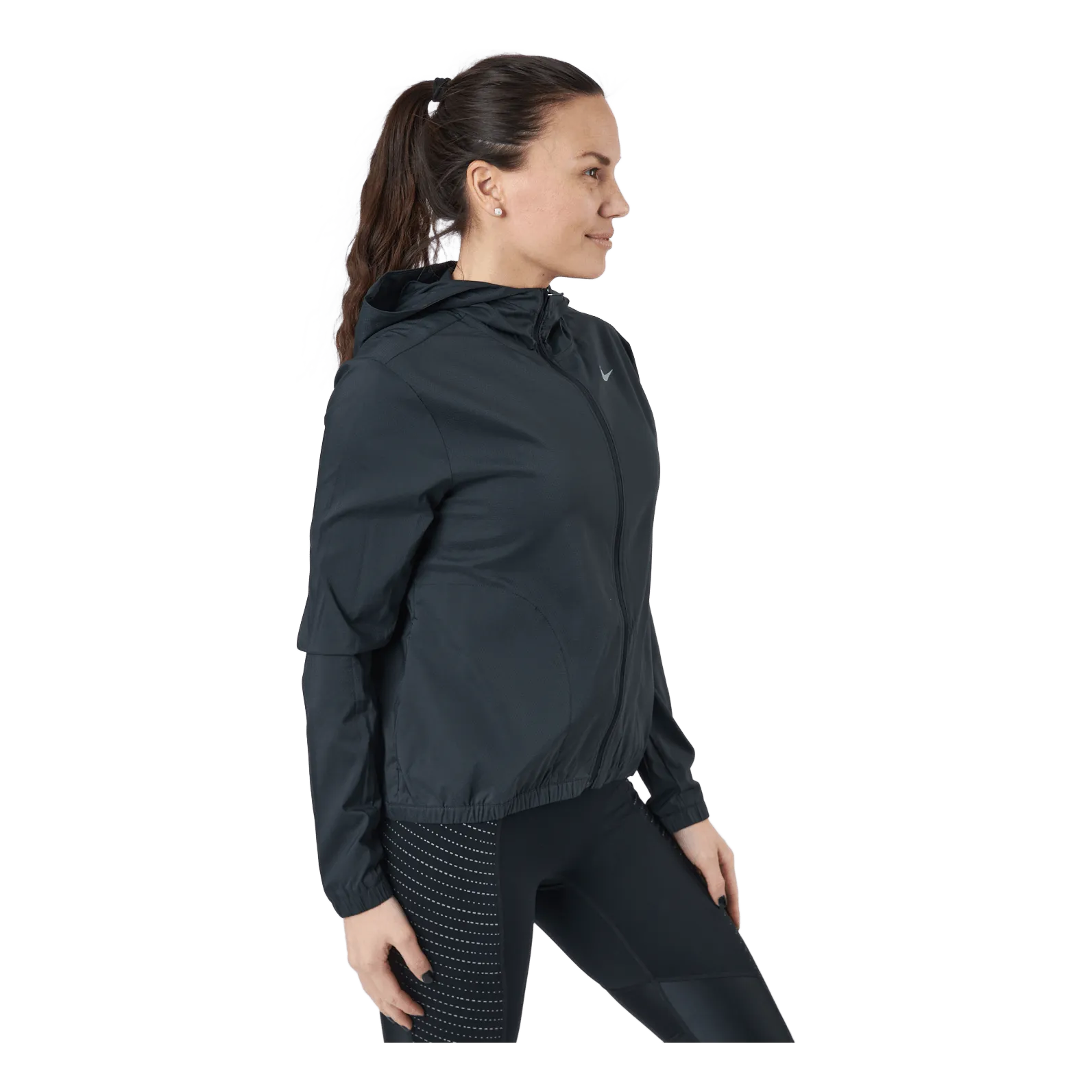 Impossibly Light Women's Hooded Running Jacket BLACK/REFLECTIVE SILV