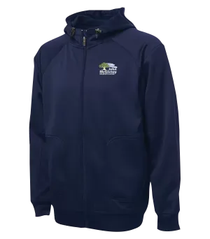 John McGivney Adult Hooded Yoga jacket with Embroidered Logo