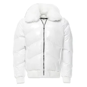 Jordan Craig Shiny Men's Puffer Jacket White