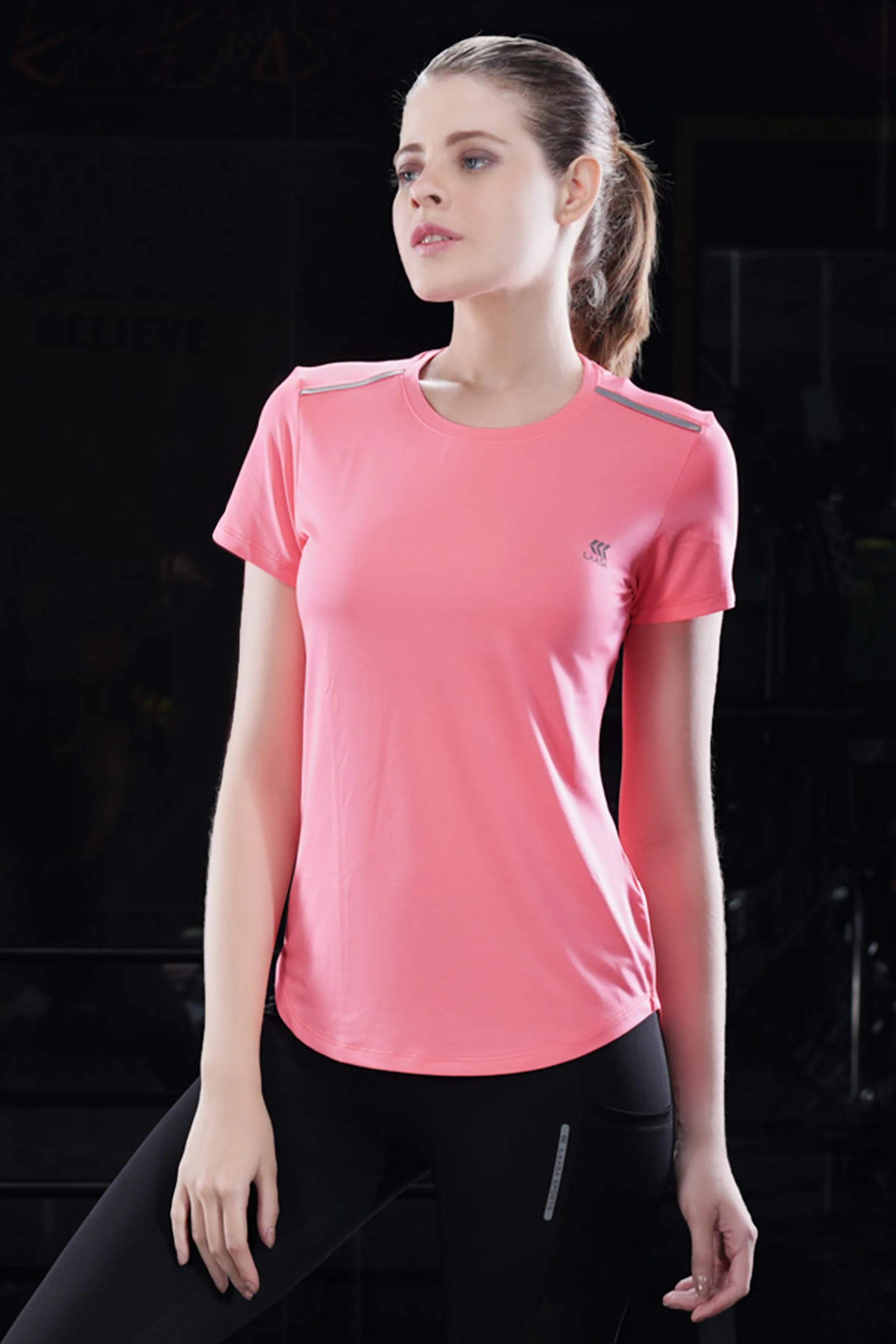 JUST-DRY NEON GYM WORKOUT TEE