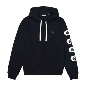 Lacoste Arm Logo Pullover Men's Hoodie Black-White