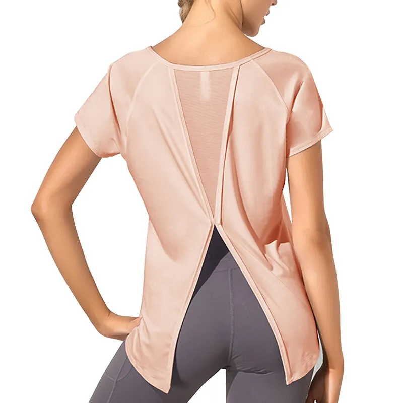 Loose Reverse Drape Fitness Top