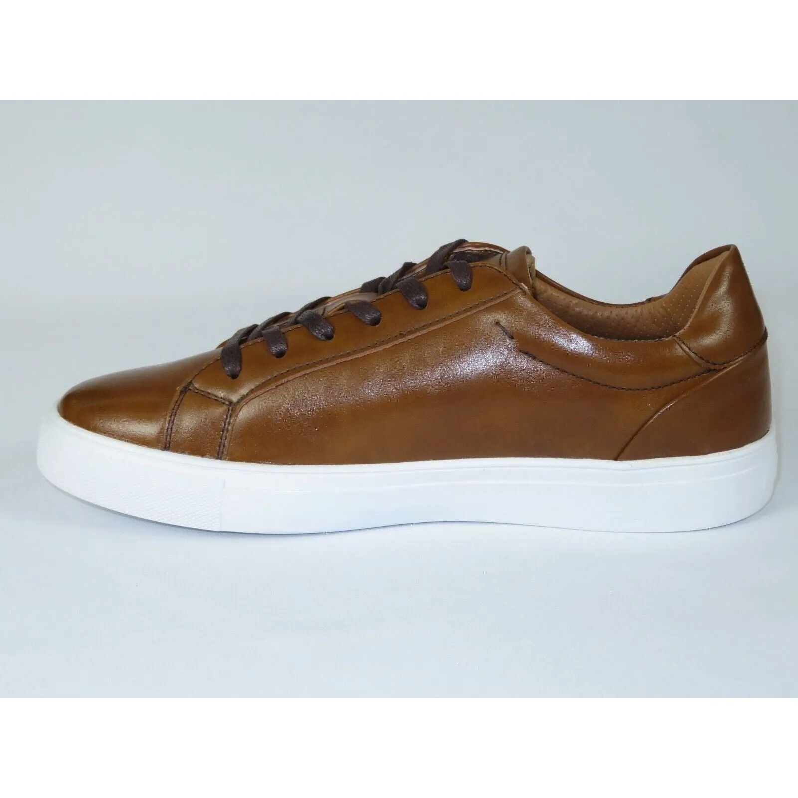 Men Harrison Myles Sneaker Dress Shoes Soft Comfort Lace Cushioned S2111 Cognac