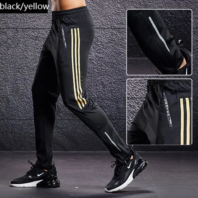 Men Sport Pants Running Pants With Zipper Pockets Training and Jogging Men Pants Fitness Pants For Men Sportwear