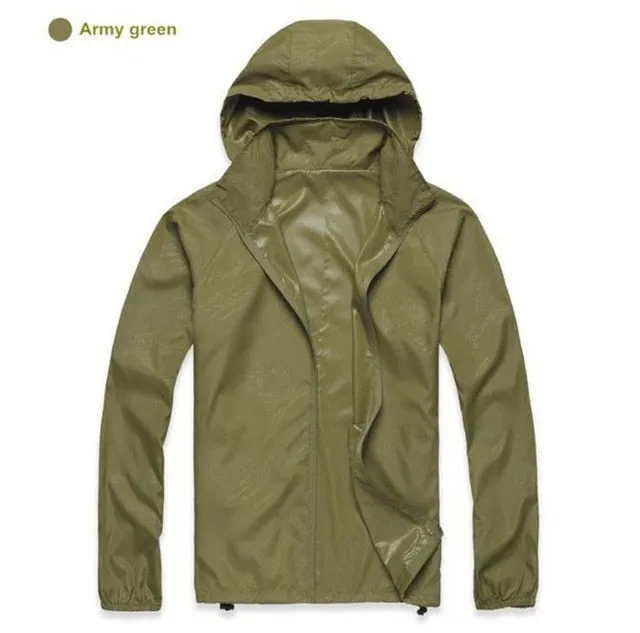 Men Women Quick Dry Hiking Jackets 2020 New Waterproof Sun-Protective