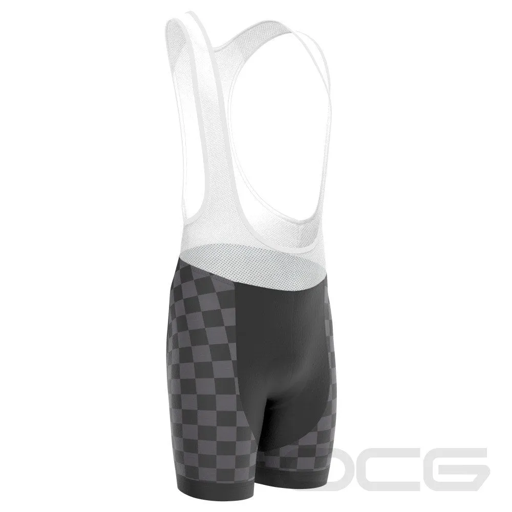 Men's Black Lighting Gel Padded Cycling Bib