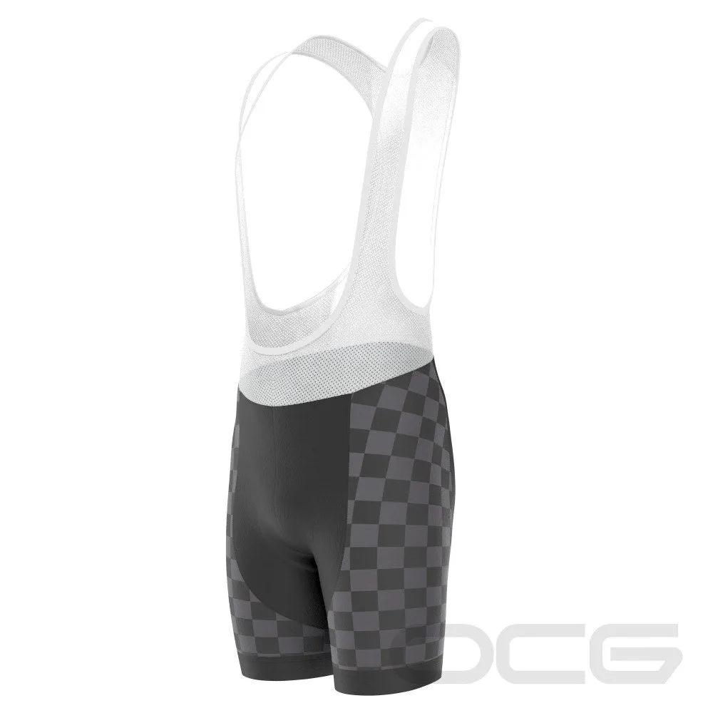 Men's Black Lighting Gel Padded Cycling Bib