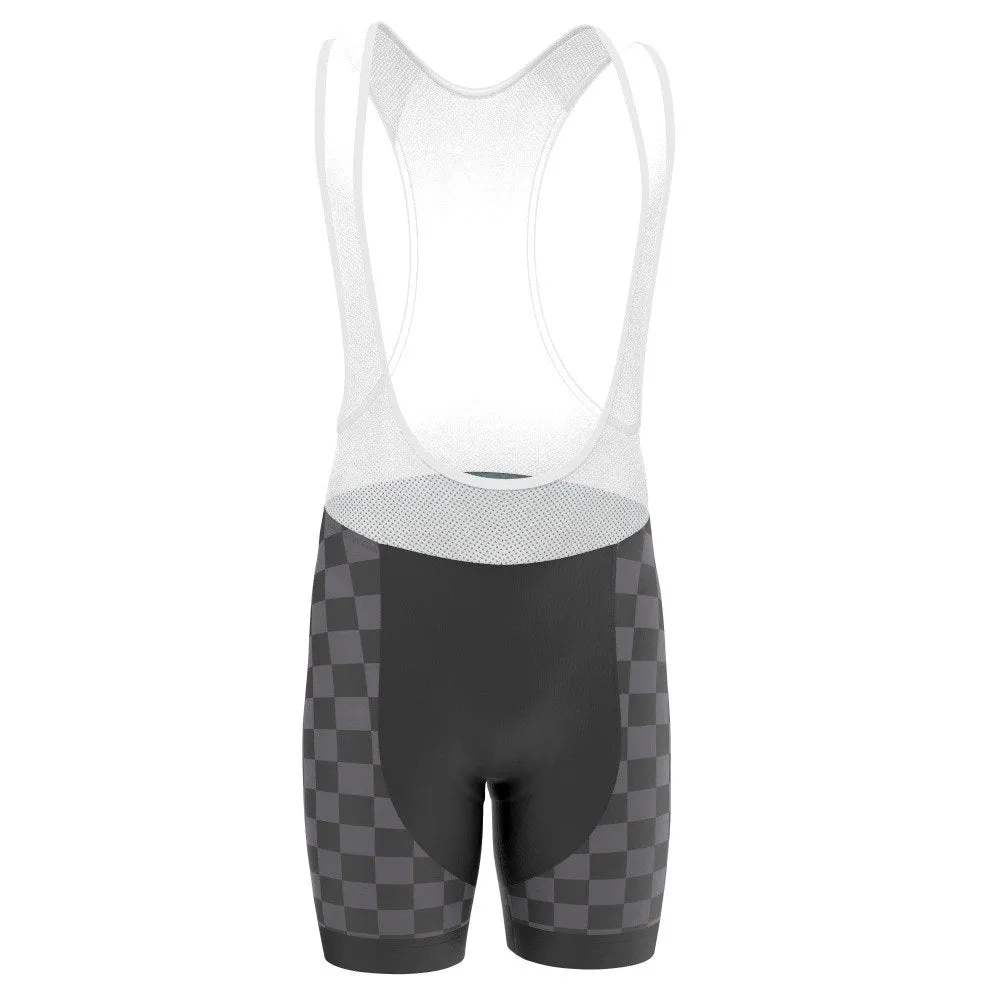 Men's Black Lighting Gel Padded Cycling Bib
