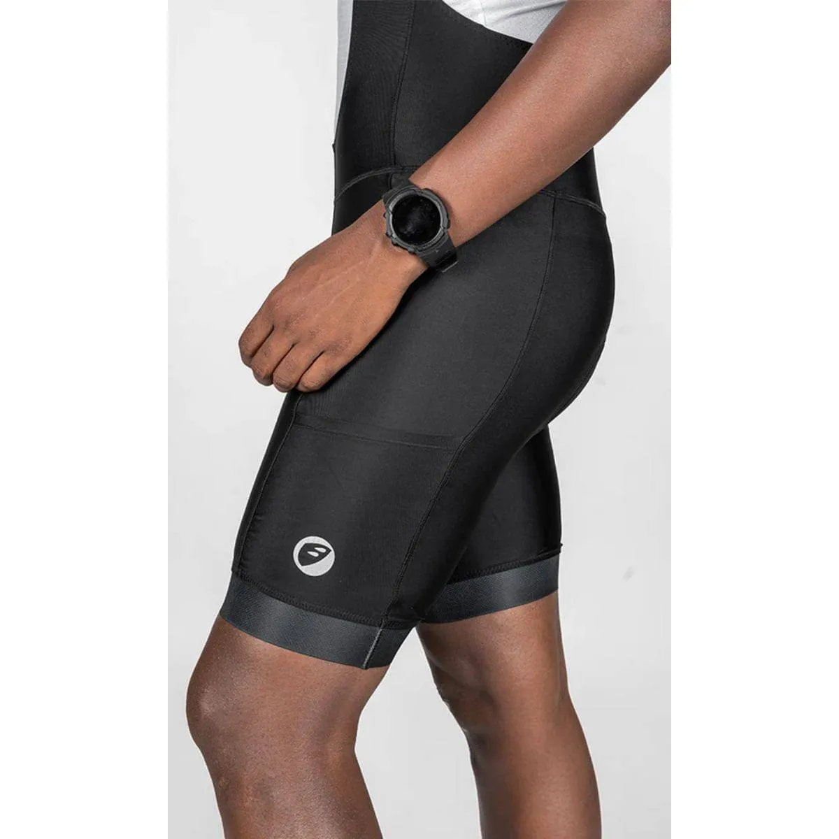 Mens Cycling - Bib Shorts - Explore - Ebony Black