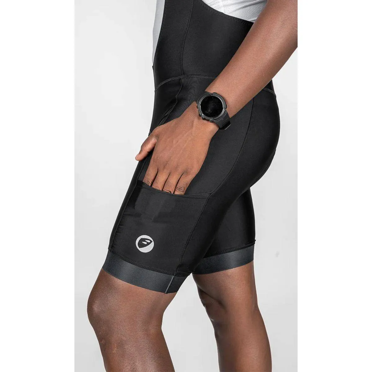 Mens Cycling - Bib Shorts - Explore - Ebony Black