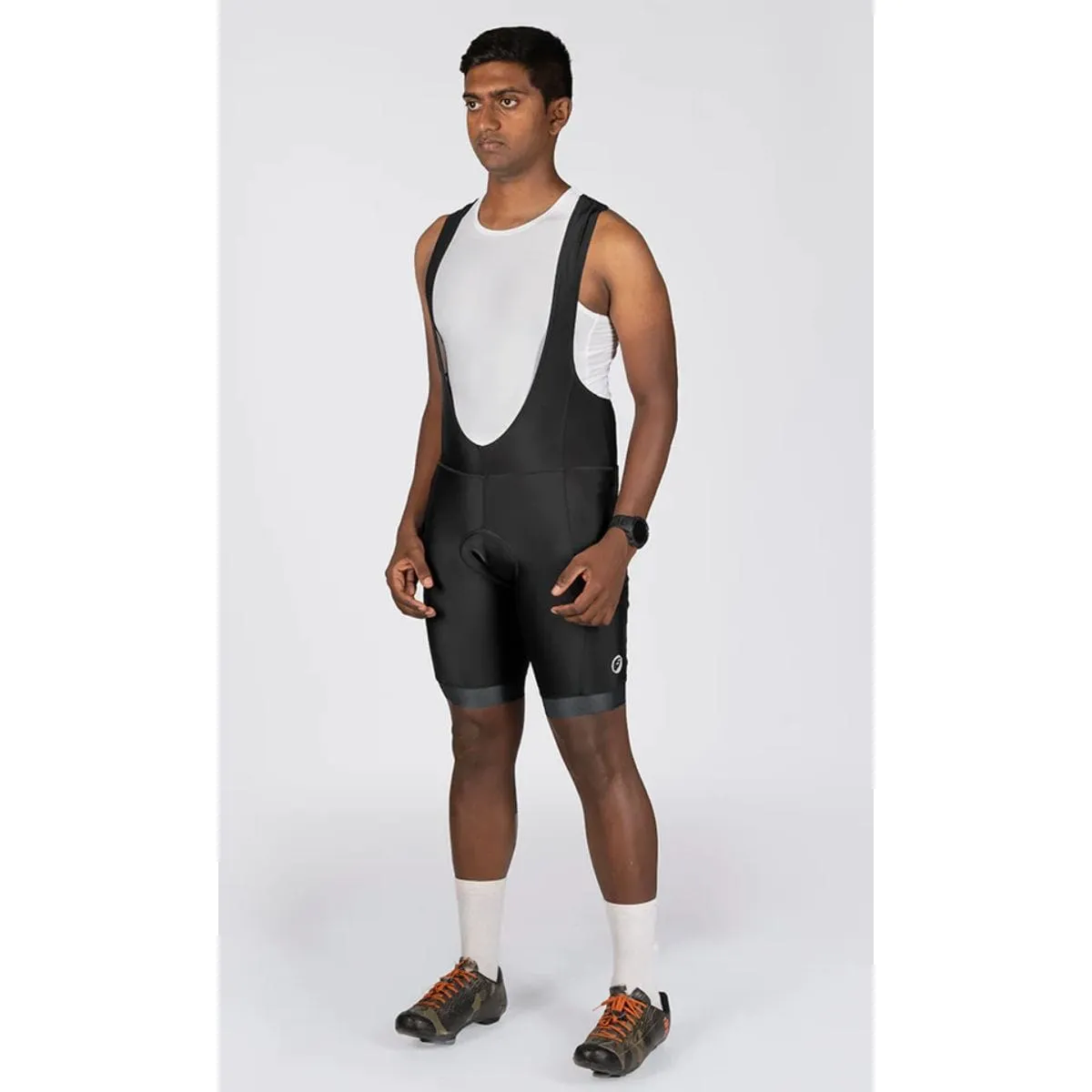 Mens Cycling - Bib Shorts - Explore - Ebony Black