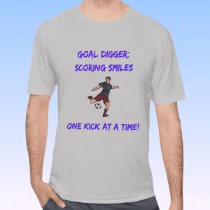 Men's Goal Digger Scoring Smiles Moisture Wicking Tee