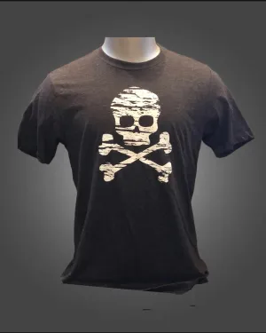 Men's Grey Distressed Skull