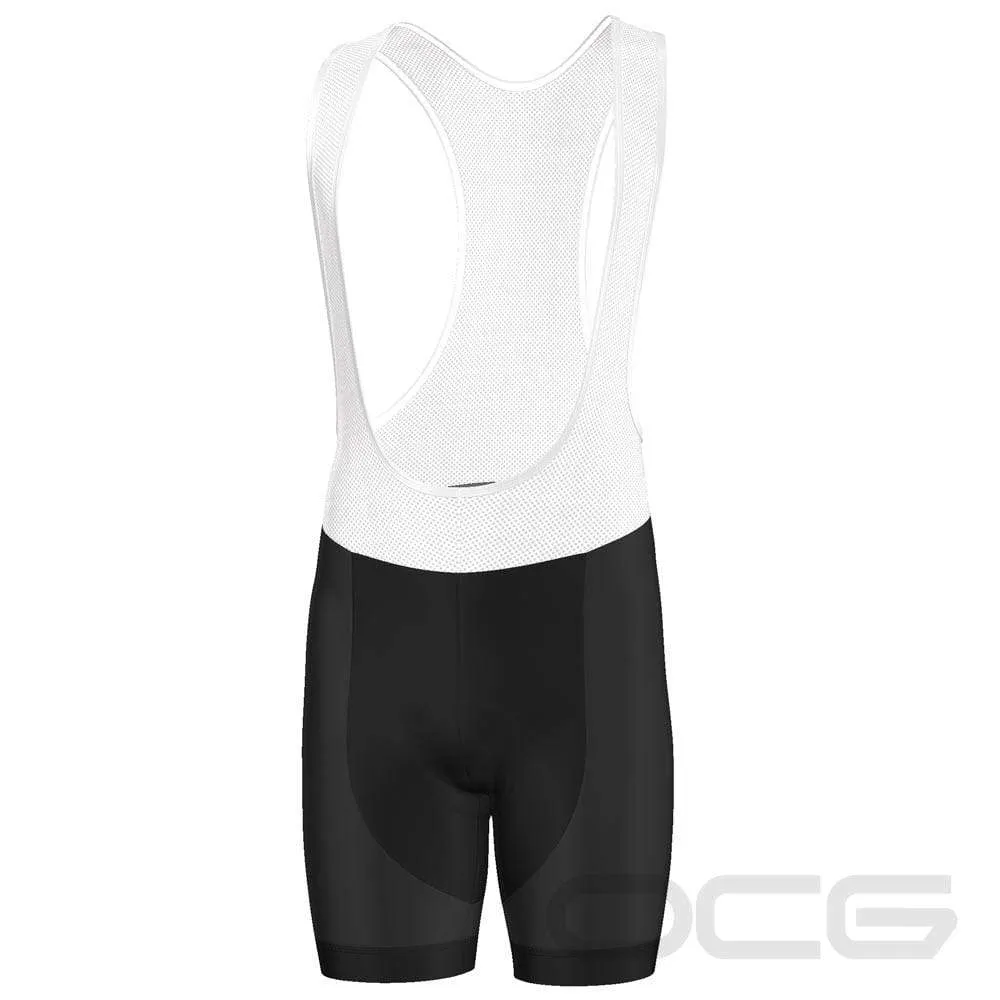 Men's Plain Colored Pro-Band Gel Padded Cycling Bib
