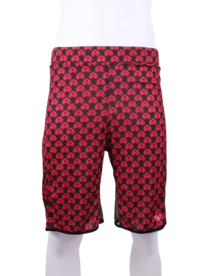 Mini Heart on Black Men's Shorts Mesh