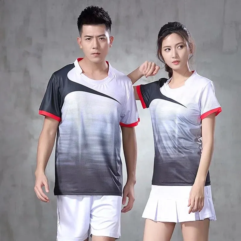New Badminton shirt Women Men short sleeve Sportswear outdoor Running sports workout clothing badminton t-shirt tees tops